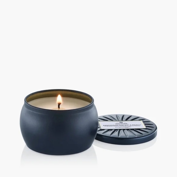 Voluspa Makassar Ebony & Peach Mini Tin Candle - Picture 9 of 10